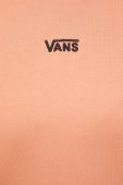 Бавовняна кофта Vans жіноча колір помаранчевий однотонна