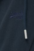 Кофта Superdry жіноча колір синій з капюшоном однотонна (2990140)