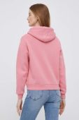 Кофта Polo Ralph Lauren жіноча колір рожевий з капюшоном однотонна (3190652)