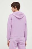 Кофта Polo Ralph Lauren жіноча колір фіолетовий з капюшоном однотонна