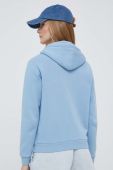 Кофта Polo Ralph Lauren жіноча з капюшоном однотонна колір блакитний (3190647)