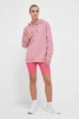 Кофта Ellesse жіноча колір рожевий з капюшоном з аплікацією