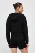 Кофта Dkny жіноча колір чорний з капюшоном однотонна (3210397)