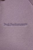 Кофта Peak Performance жіноча колір фіолетовий з капюшоном однотонна