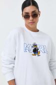 Кофта Karl Lagerfeld жіноча колір білий з аплікацією (3435978)