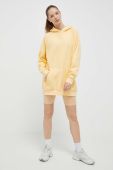 Кофта 4F жіноча колір жовтий з капюшоном однотонна (3139703)
