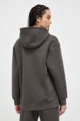 Кофта Casall жіноча колір сірий з капюшоном однотонна