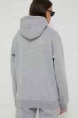Кофта Nicce жіноча колір сірий з капюшоном з аплікацією