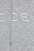 Кофта Nicce жіноча колір сірий з капюшоном з аплікацією