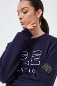 Бавовняна кофта P.E Nation жіноча колір синій з принтом