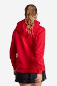 Кофта adidas Originals Adicolor жіноча колір червоний з капюшоном однотонна IA6416-red