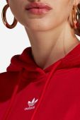 Кофта adidas Originals Adicolor жіноча колір червоний з капюшоном однотонна IA6416-red