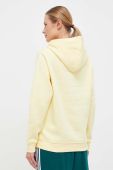 Кофта adidas Originals жіноча колір жовтий з капюшоном з аплікацією