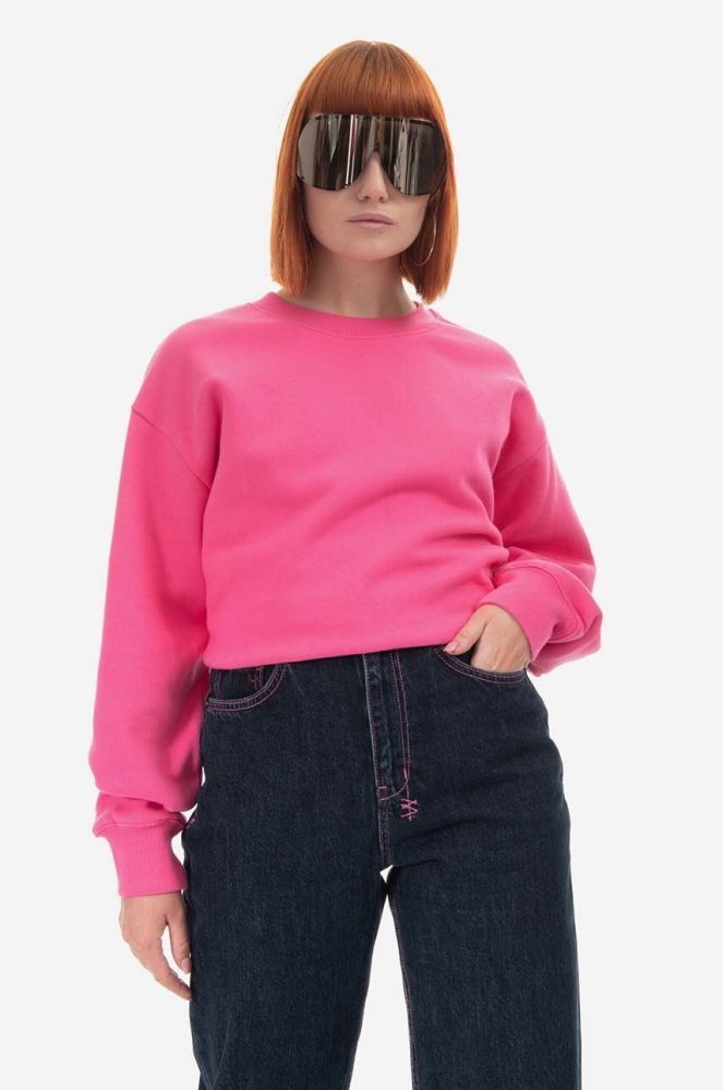 Бавовняна кофта KSUBI жіноча колір рожевий однотонна WPS23FL008-PINK