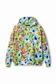 Кофта Desigual жіноча з капюшоном візерунок колір барвистий