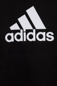 Дитяча бавовняна кофта adidas G BL колір чорний з принтом
