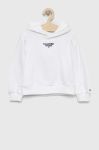 Дитяча кофта Tommy Hilfiger колір білий з капюшоном з аплікацією (2856233)