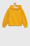 Дитяча кофта Tommy Hilfiger колір помаранчевий з капюшоном з аплікацією