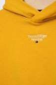 Дитяча кофта Tommy Hilfiger колір помаранчевий з капюшоном з аплікацією