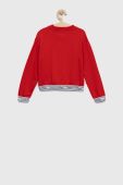 Дитяча кофта Tommy Hilfiger колір червоний однотонна