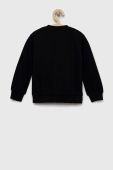Дитяча бавовняна кофта Guess колір чорний однотонна (2910926)