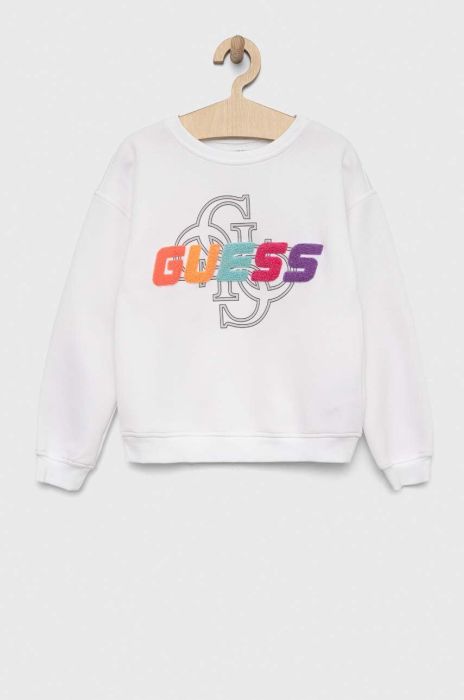 Дитяча кофта Guess колір білий з аплікацією (3003528)
