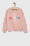 Дитяча кофта Guess колір рожевий з аплікацією (3003549)