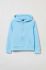 Дитяча бавовняна кофта OVS з капюшоном однотонна колір блакитний (3043116)
