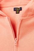 Дитяча бавовняна кофта OVS колір рожевий з капюшоном однотонна (3043124)