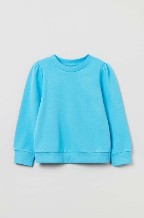 Дитяча бавовняна кофта OVS однотонна колір блакитний (3043174)