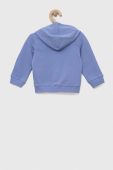 Дитяча кофта United Colors of Benetton колір фіолетовий з капюшоном з аплікацією (3147227)