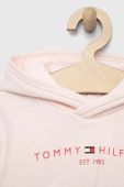 Дитяча кофта Tommy Hilfiger колір рожевий з капюшоном з принтом