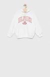Дитяча кофта Tommy Hilfiger колір білий з капюшоном з принтом (3003606)