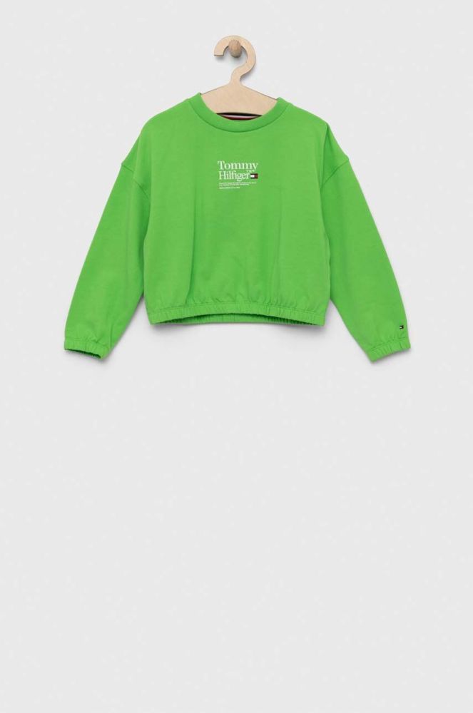 Дитяча кофта Tommy Hilfiger колір зелений з принтом (3043260)