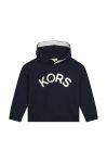 Дитяча кофта Michael Kors колір синій з капюшоном з принтом (3057476)