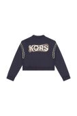 Дитяча бавовняна кофта Michael Kors колір синій з принтом (3081471)