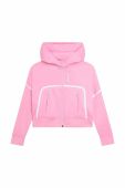 Дитяча кофта Karl Lagerfeld колір рожевий з капюшоном однотонна (3063698)