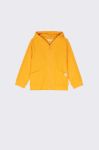 Дитяча кофта Coccodrillo колір помаранчевий з капюшоном однотонна