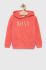 Дитяча кофта Roxy колір помаранчевий з капюшоном з принтом (3022086)