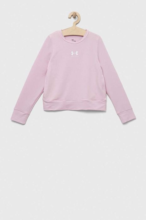 Дитяча кофта Under Armour колір рожевий з принтом