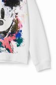 Дитяча бавовняна кофта Desigual колір білий з принтом (3043300)
