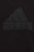 Дитяча кофта adidas U FI LOGO колір чорний з капюшоном з аплікацією