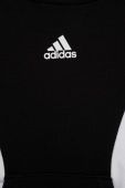 Дитяча кофта adidas U 3S CB HOODIE колір чорний з капюшоном візерунок