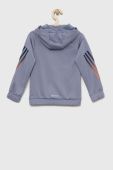 Дитяча кофта adidas U TI HOODIE з капюшоном з принтом колір блакитний (2937924)