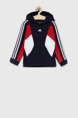 Дитяча кофта adidas U 3S CB HOODIE колір синій з капюшоном візерунок (2970041)