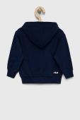 Дитяча кофта Fila колір синій з капюшоном з принтом (3022147)