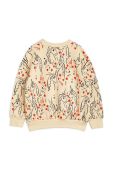 Дитяча бавовняна кофта Mini Rodini колір бежевий візерунок (2908855)