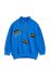 Дитяча бавовняна кофта Mini Rodini колір синій з аплікацією