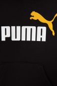 Дитяча кофта Puma ESS+ 2 Col Big Logo Hoodie FL B колір чорний з капюшоном з принтом (3537063)