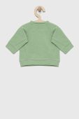 Бавовняна кофта для немовлят United Colors of Benetton колір зелений з принтом (3144175)